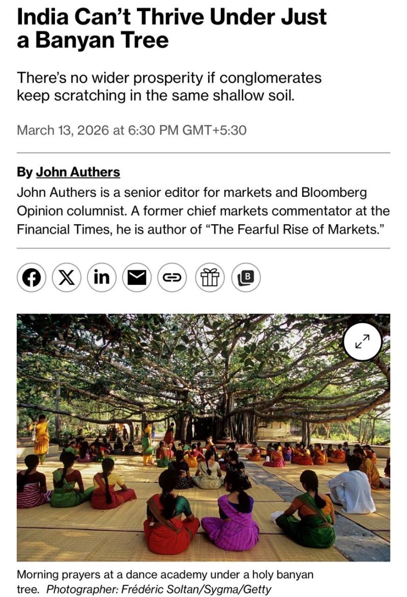 India Can’t Thrive Under Just a Banyan Tree