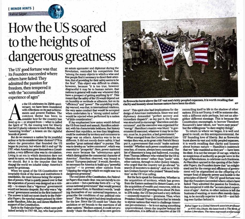 How the US soared to the heights of dangerous greatness