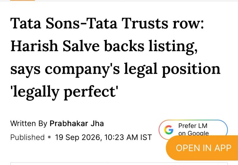 Tata Sons-Tata Trusts row