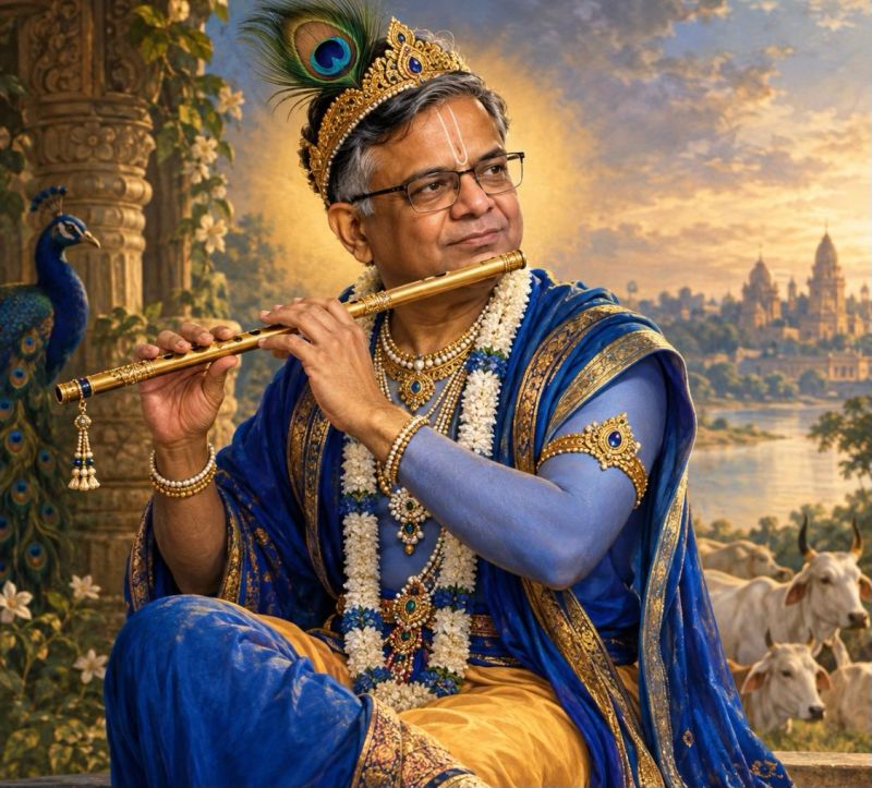 “ Chandra “ as reincarnation as “ Lord Krishna “ to protect Tata and India 